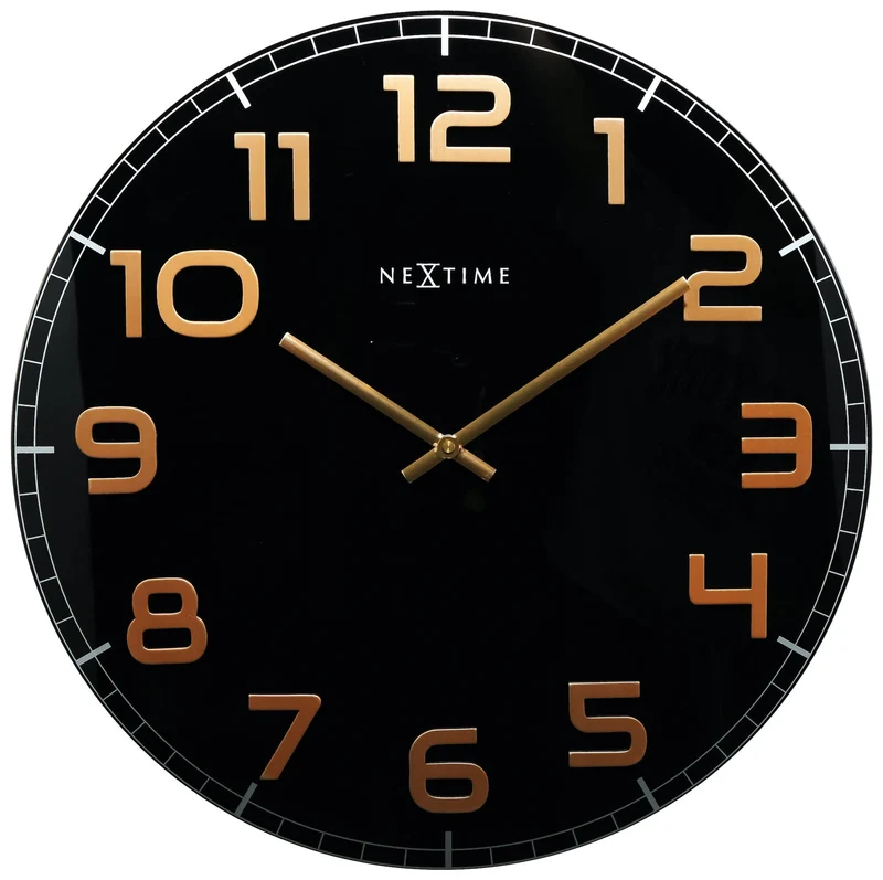 Wall clock - 50 x 3.5 cm - Glass 'Classy Large'