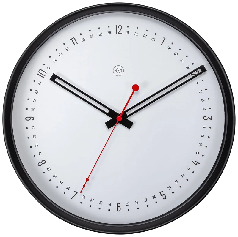 Wall clock - 30 cm - Plastic - 'Sweden'