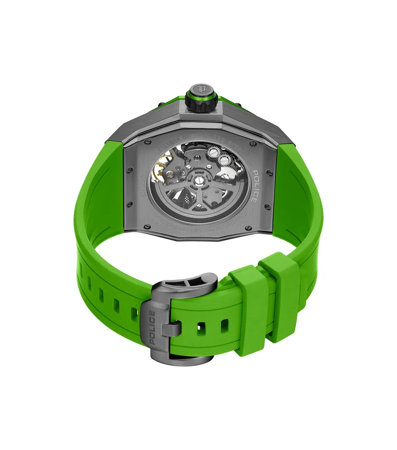 Police Dayton PEWGR0082303 Herrenuhr Silber • Automatikwerk • Skelettiertes Zifferblatt
