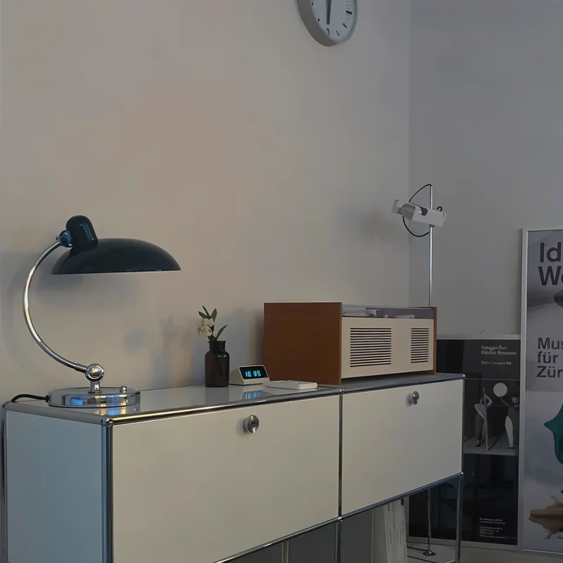 Verstelbare Tafellampen met IJzeren Kap Retro E27 Fitting Leeslamp Bureaulamp Nachtkastje Verlichting | Sansoti