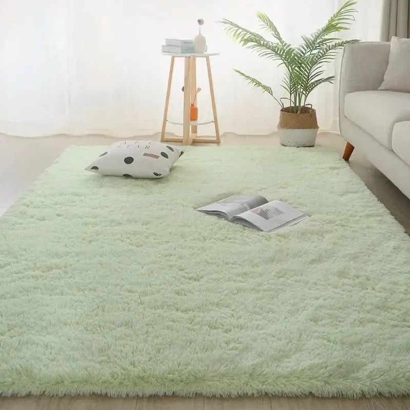 Zacht Hoogpolig Vloerkleed voor Woonkamer Slaapkamer Lounge Modern Decoratief Wollig Tapijt Antislip | Sansoti