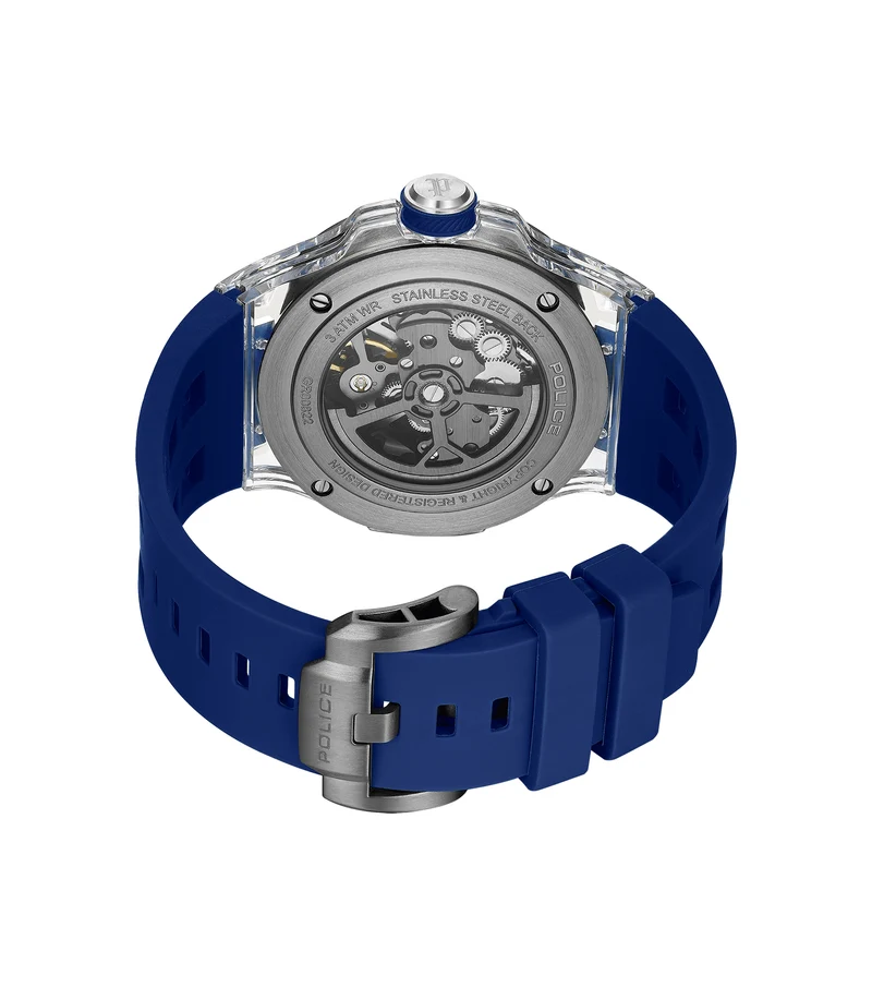 Police Cyclone PEWGR0082204 Herrenuhr Stahl • Automatikwerk • Sichtbares Uhrwerk