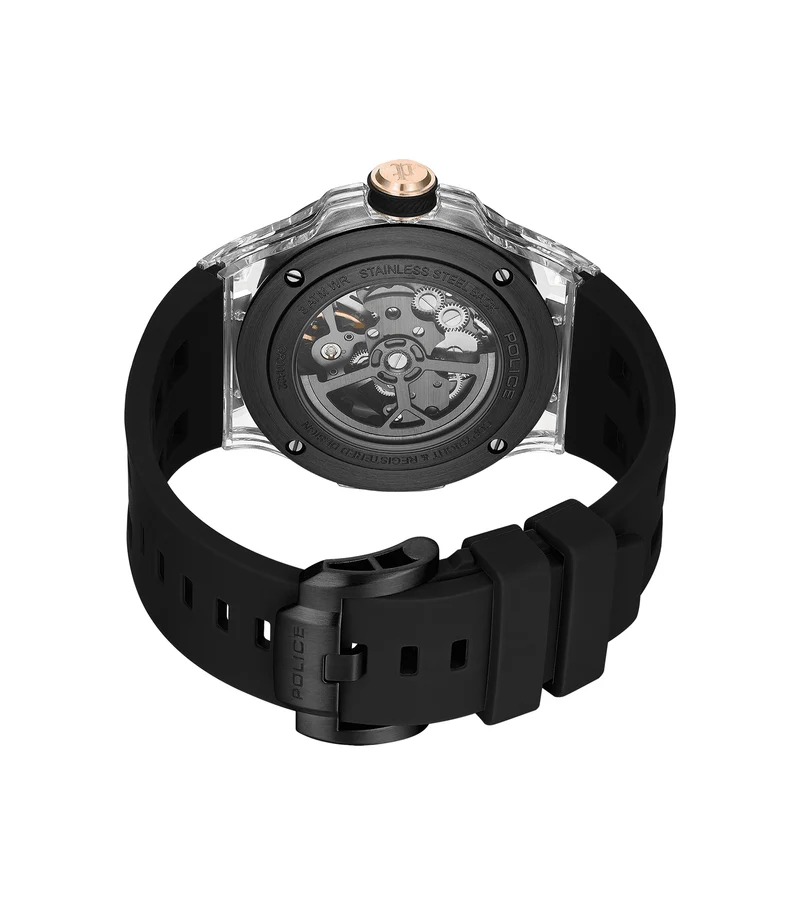 Police Cyclone PEWGR0082202 Herren • Automatikwerk • Transparentes Zifferblatt
