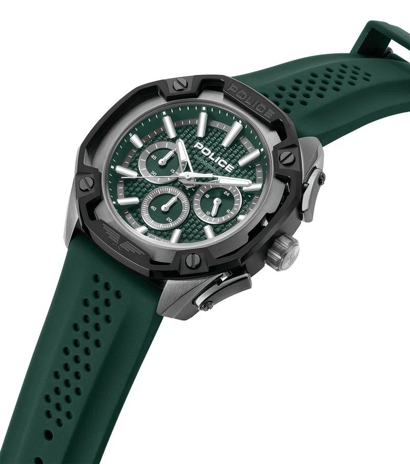 Police Centurian PEWGQ0093202 Herrenuhr Grün • Quarz-Chronograph • 5 ATM Wasserdicht