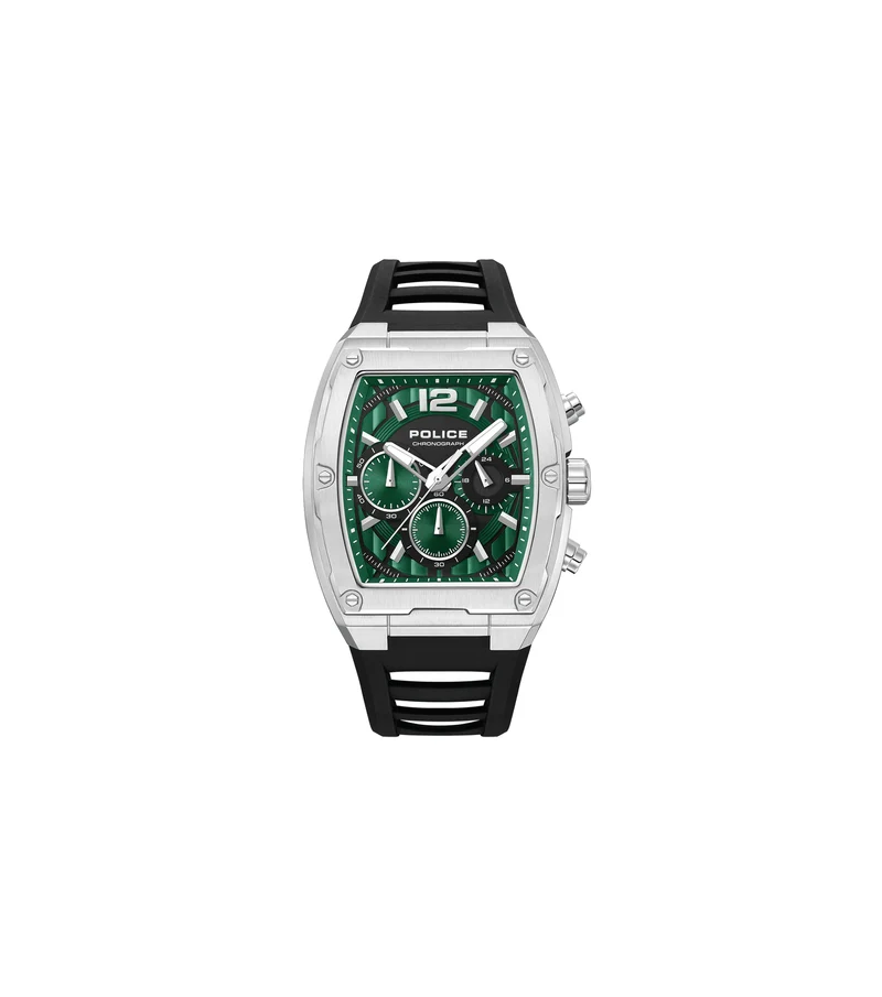 Police Creed PEWGQ0092801 Herrenuhr Schwarz • Dual-Time-Zifferblatt • Edelstahlgehäuse
