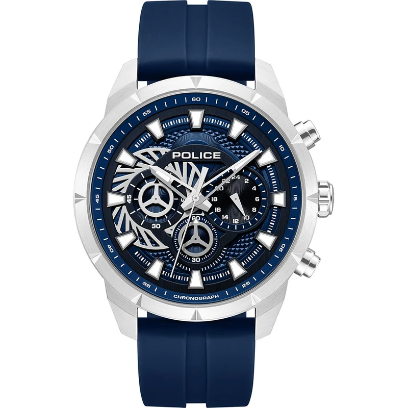 Police Neist PEWGQ0092702 Herrenuhr Blau • Quarz-Chronograph • Mineralglas
