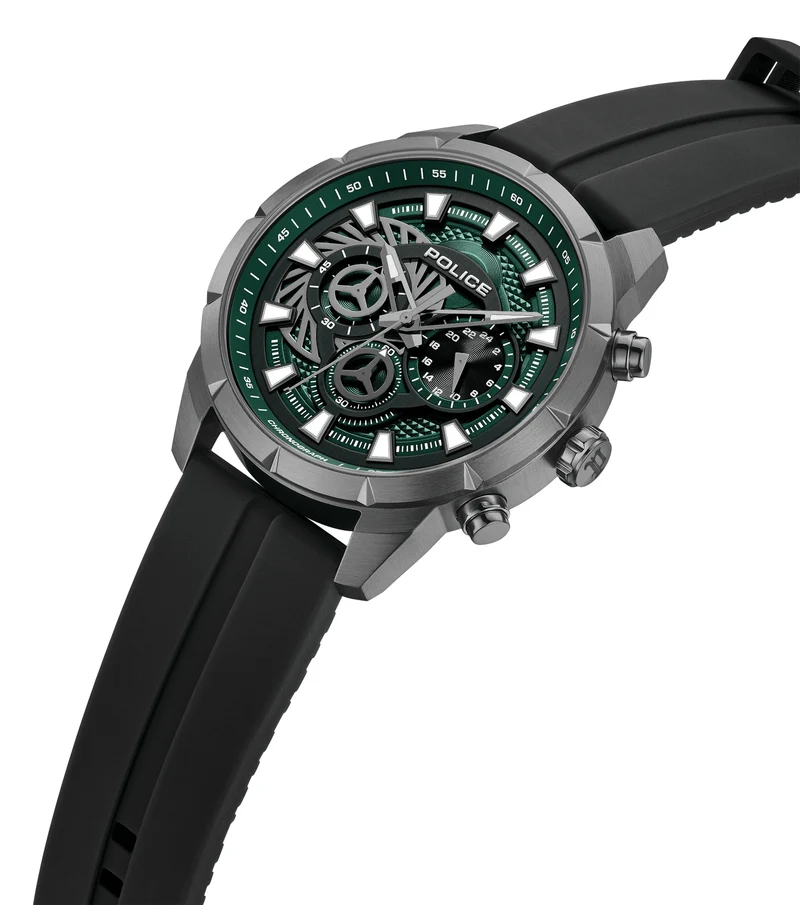Police Neist PEWGQ0092703 Herrenuhr Schwarz • Dual-Time-Funktion • Ionenplattiertes Gehäuse