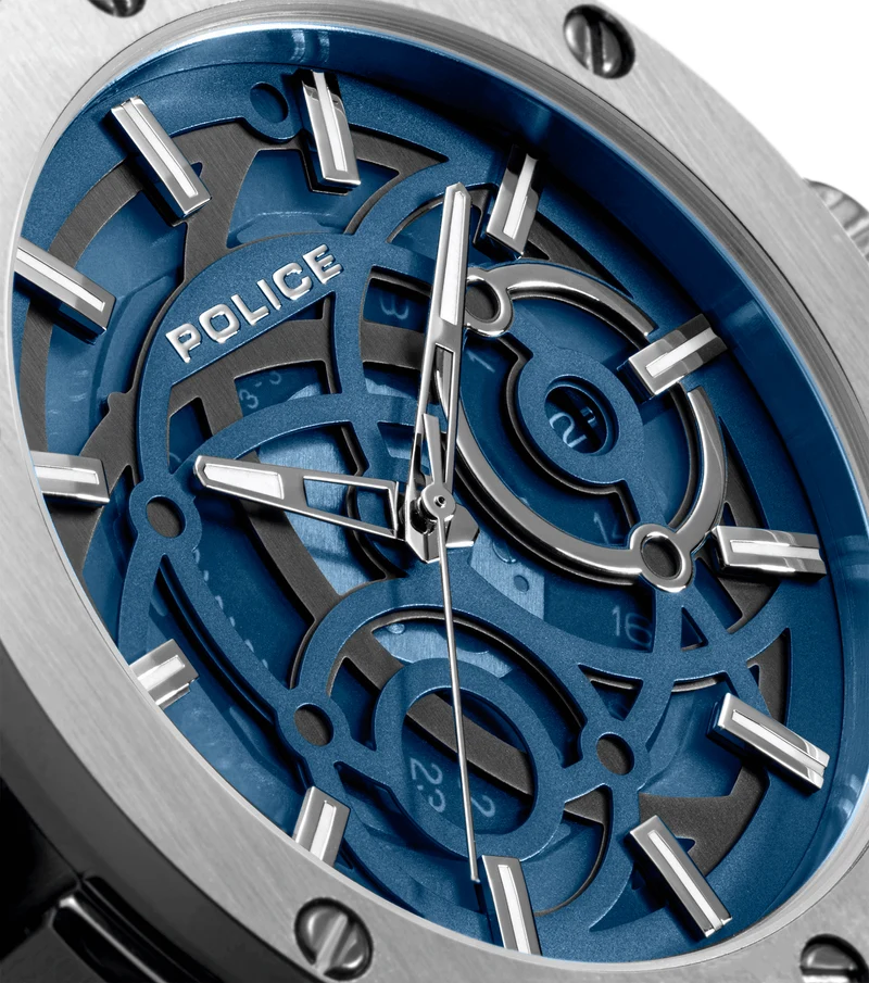 Police DUAL PEWGQ0081903 Herrenuhr Mehrfarbig • Zwei Zifferblätter • Multifunktion