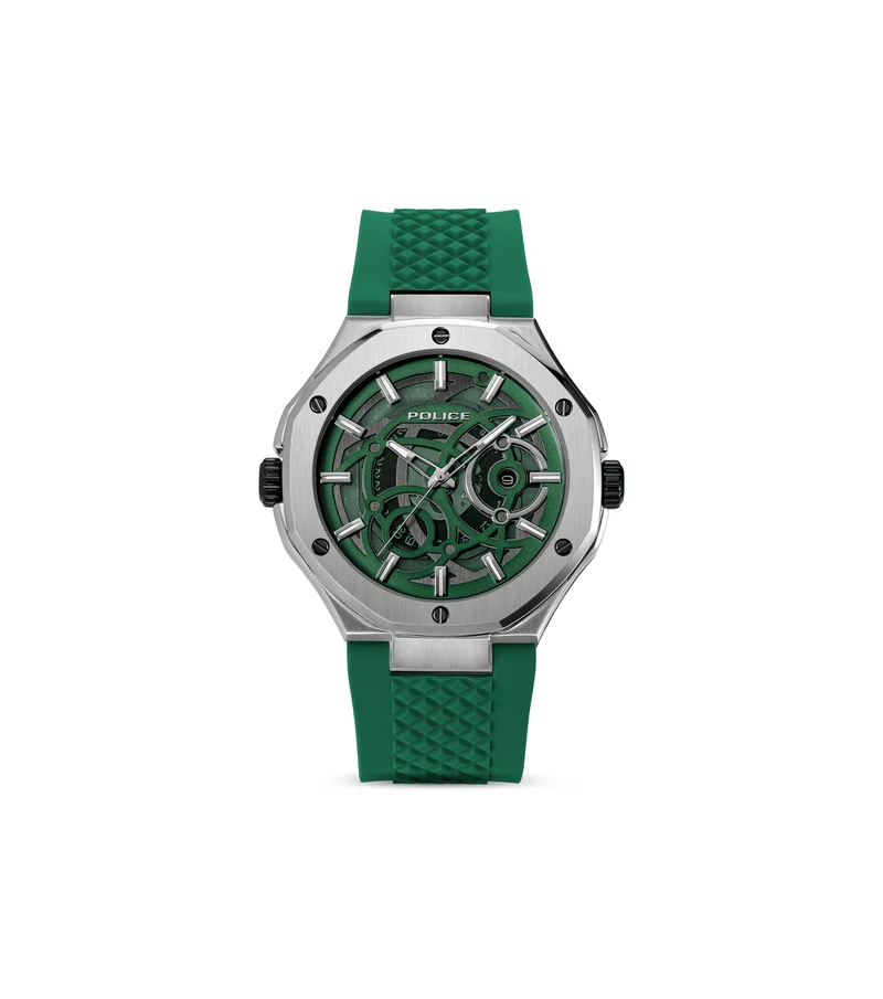 Police DUAL PEWGQ0081902 Herrenuhr Mehrfarbig • Zwei Zifferblätter • Roségold-IP-Beschichtung