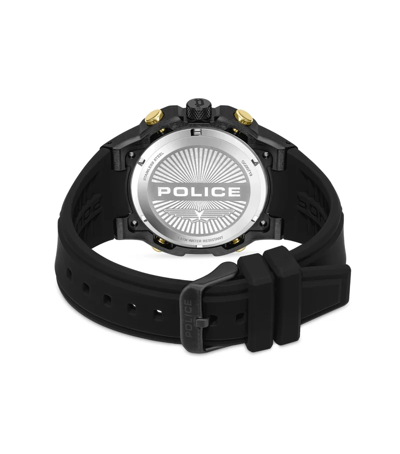 Police Challenger PEWGQ0071901 Herrenuhr Schwarz • Multifunction-Werk • Ionen-beschichtetes Gehäuse