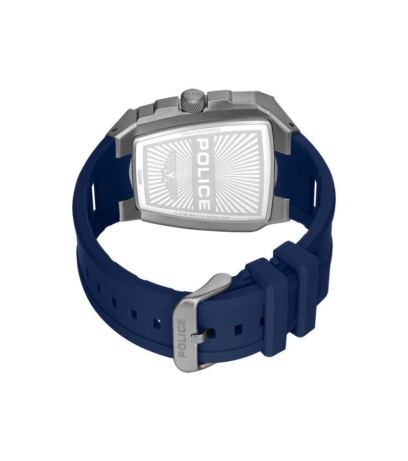 Police Tough Gear PEWGQ0056806 Herrenuhr Blau • Mineralglas • Multifunktion