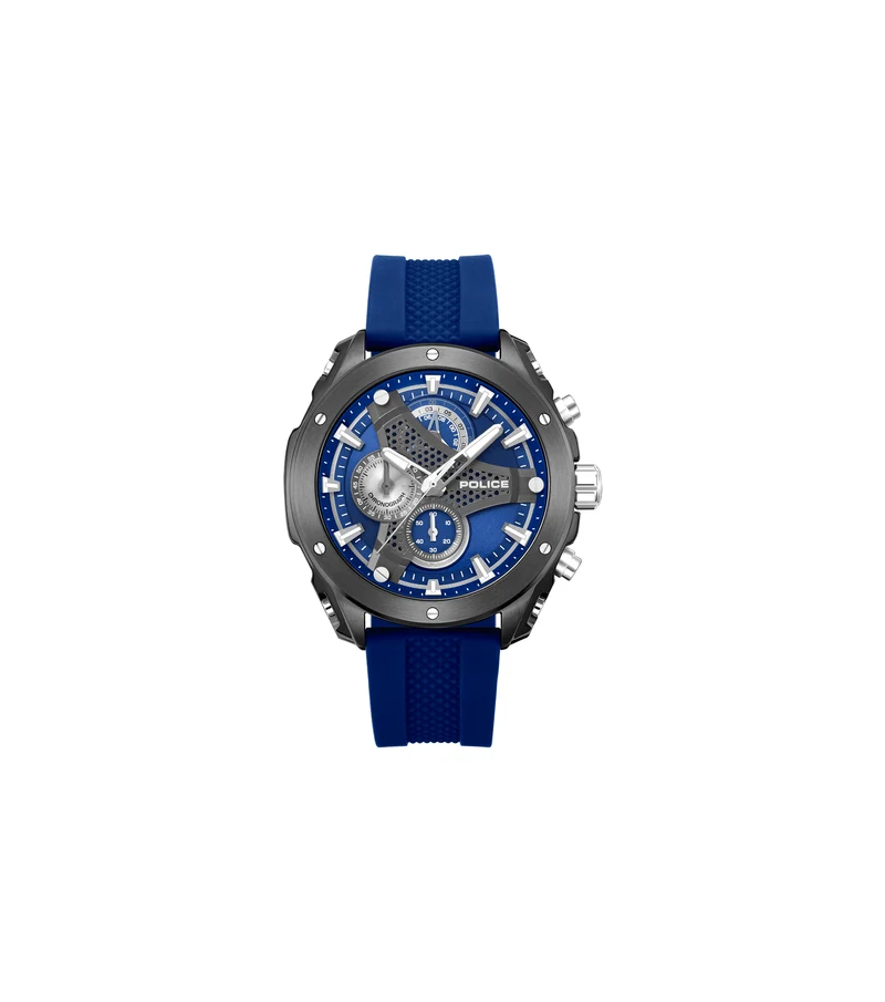 Police Wyvern PEWGO0093002 Herrenuhr Blau • Quarz-Chronograph • Edelstahlgehäuse