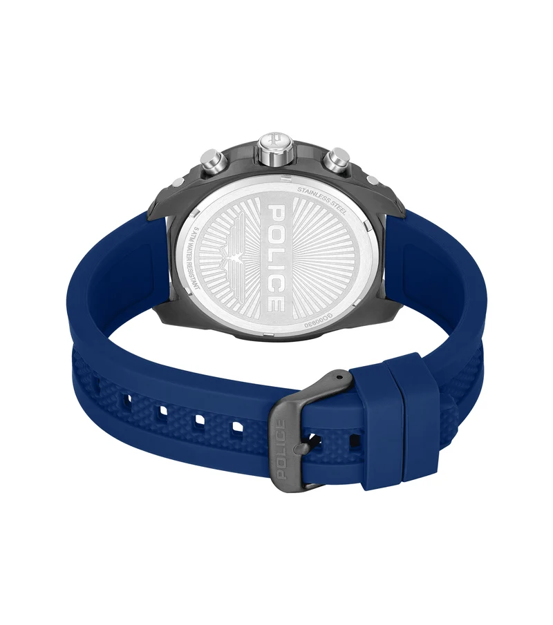 Police Wyvern PEWGO0093002 Herrenuhr Blau • Quarz-Chronograph • Edelstahlgehäuse