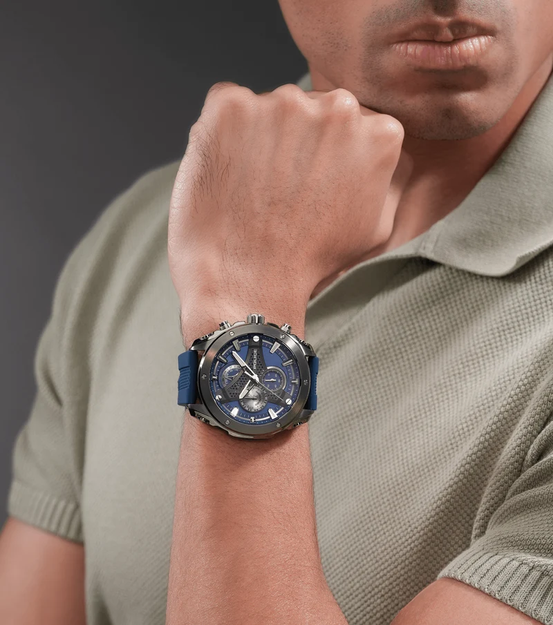 Police Wyvern PEWGO0093002 Herrenuhr Blau • Quarz-Chronograph • Edelstahlgehäuse