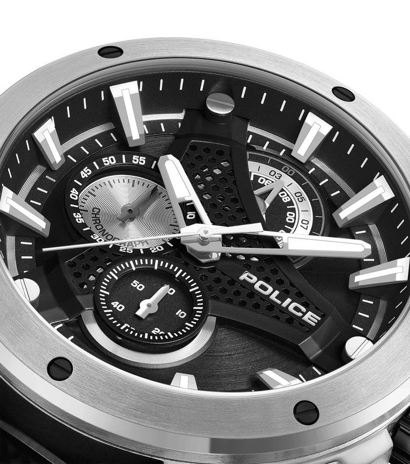 Police Wyvern PEWGO0093001 Herrenuhr Schwarz • Quarz-Chronograph • Edelstahlgehäuse