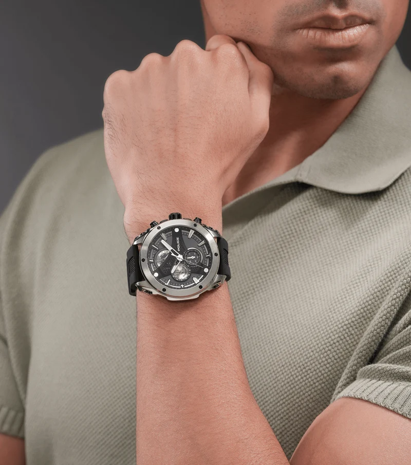 Police Wyvern PEWGO0093001 Herrenuhr Schwarz • Quarz-Chronograph • Edelstahlgehäuse