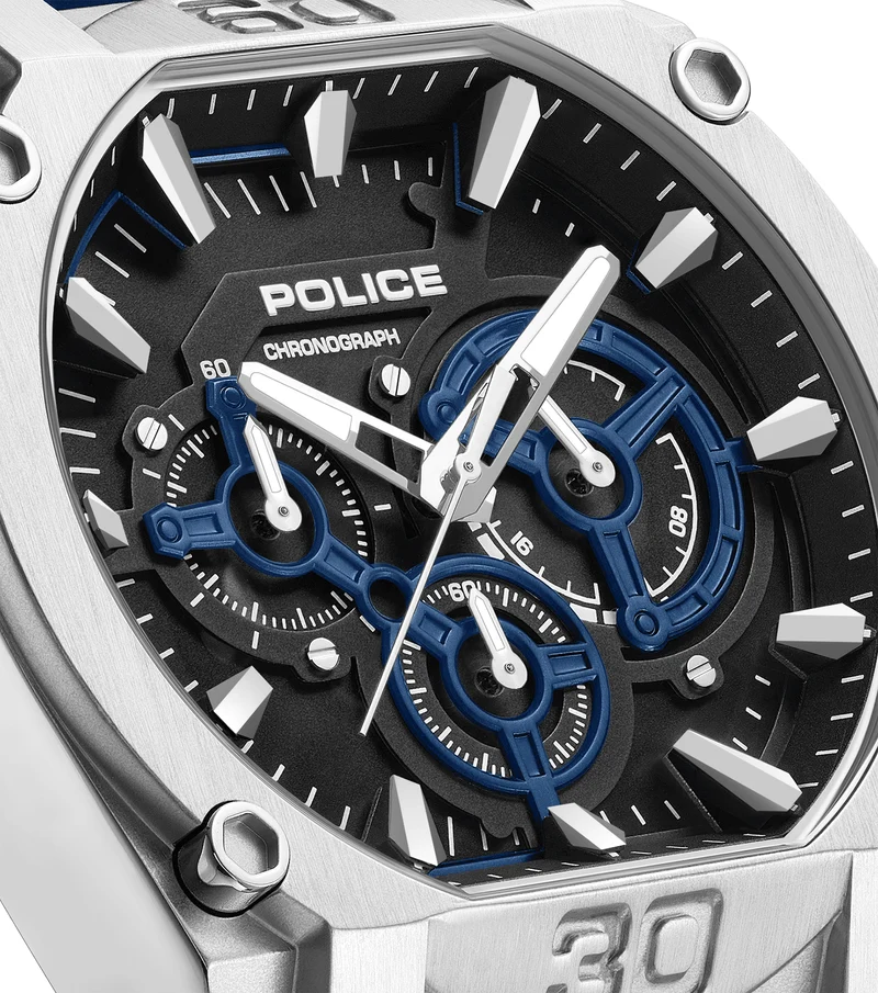 Police Norwood PEWGO0092904 Herrenuhr Blau • Chronograph • 5 ATM Wasserdicht