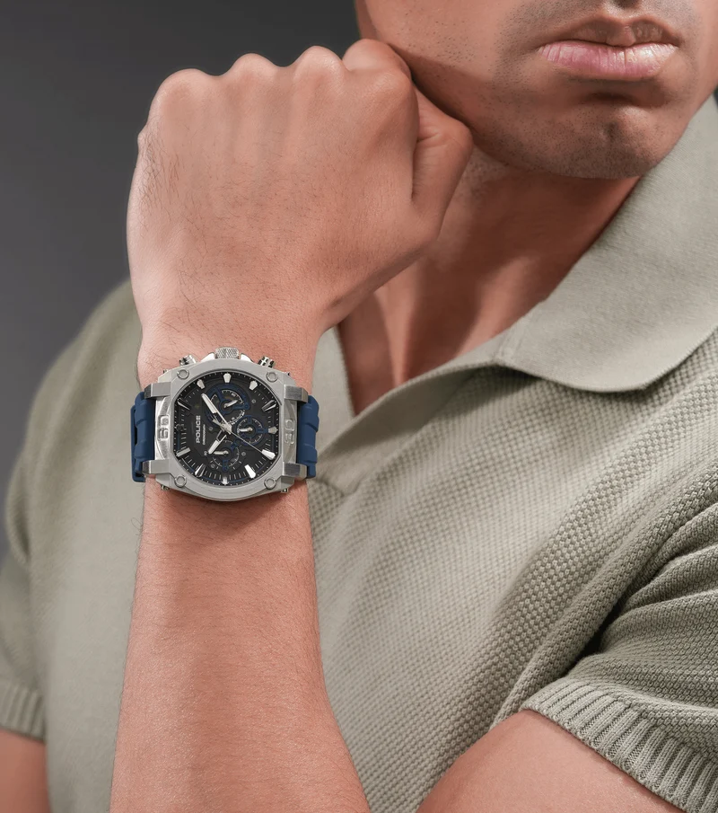 Police Norwood PEWGO0092904 Herrenuhr Blau • Chronograph • 5 ATM Wasserdicht
