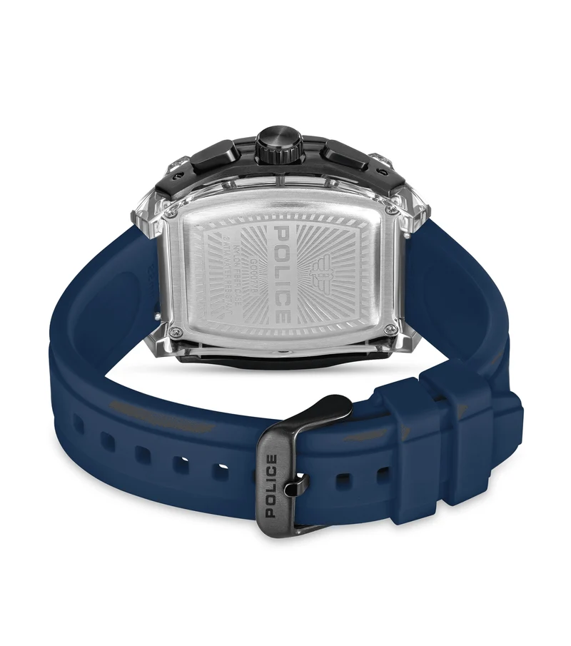 Police Clout Tank PEWGO00778X4 Herrenuhr Schwarz • Quarz-Chronograph • 8 Wechselarmbänder