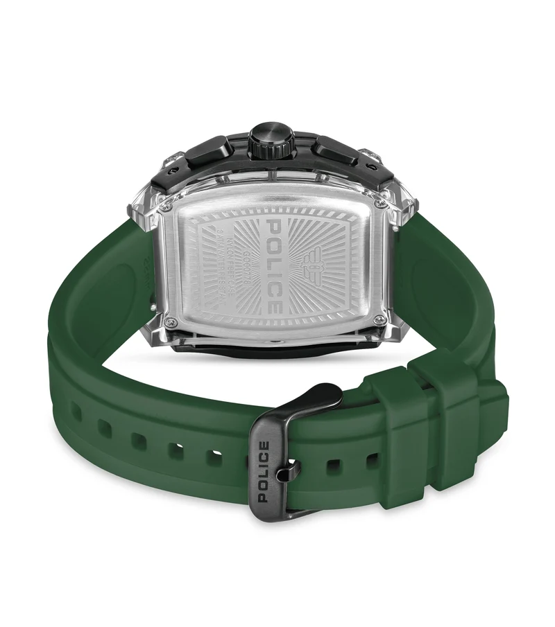 Police Clout Tank PEWGO00778X4 Herrenuhr Schwarz • Quarz-Chronograph • 8 Wechselarmbänder