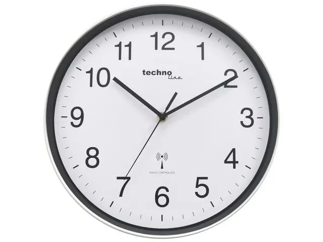 Technoline WT 8030 Wanduhr, 30 cm, weiß