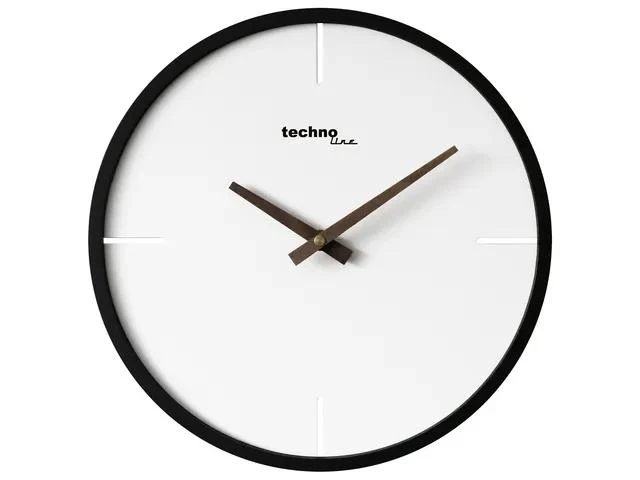 Technoline WT 4130 Wanduhr, 30 cm, weiß