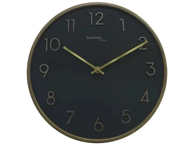 Technoline WT 2430 30 cm schwarze Wanduhr