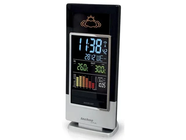 Wetterstation Technoline WS 6520 173x140x27mm schwarz/silber mit 1 Außen