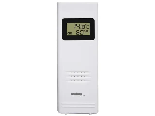 Technoline WS 6458 Wetterstation, 83x152x36 mm, schwarz, mit 1 Außensensor