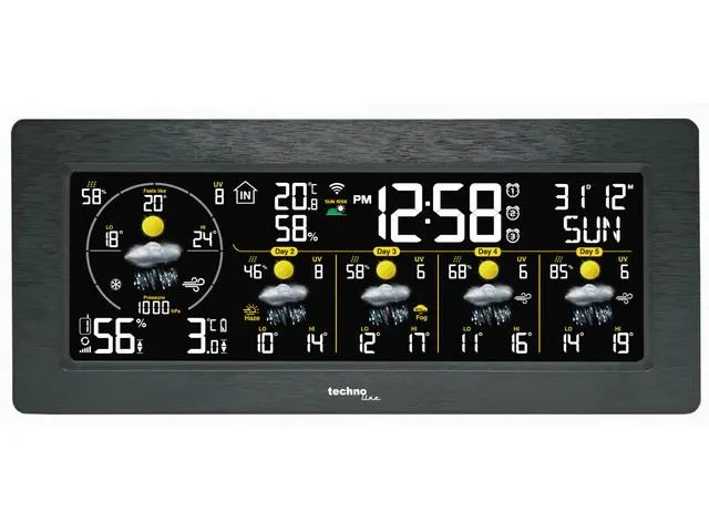 Technoline WD 3035 Wetterstation, 230x253x29mm, weiß, mit 1 Außensensor