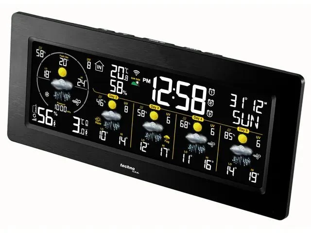 Technoline WD 3035 Wetterstation, 230x253x29mm, weiß, mit 1 Außensensor