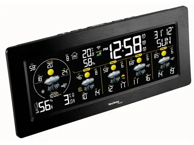 Technoline WD 3035 Wetterstation, 230x253x29mm, weiß, mit 1 Außensensor