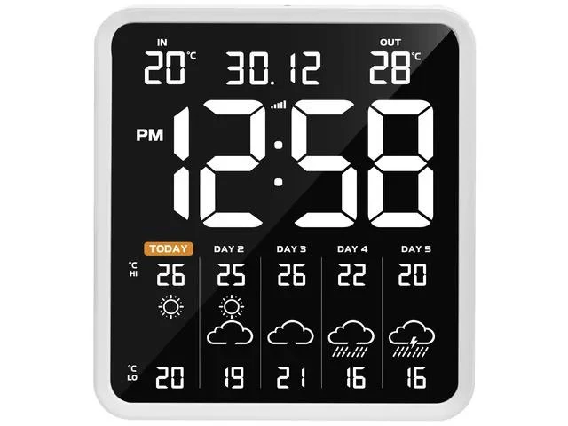 Technoline WD 3035 Wetterstation, 230x253x29mm, weiß, mit 1 Außensensor