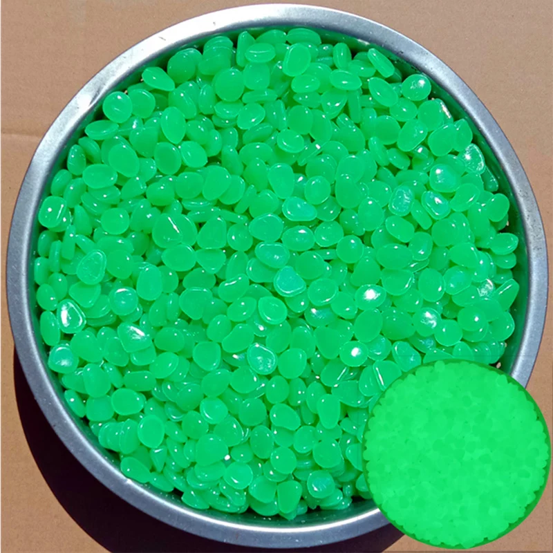 Lichtgevende Decoratiestenen Set van 2 Hars Tuinkiezels Glow-in-the-Dark Pad Accent Meerdere Kleuren | Sansoti