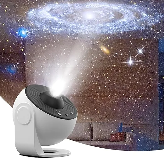 Sterrenprojector 360° Draaibaar met 13 Projectieschijven Nachtlampje Ruimte Sterrenhemel Galaxie Sfeerverlichting | Sansoti