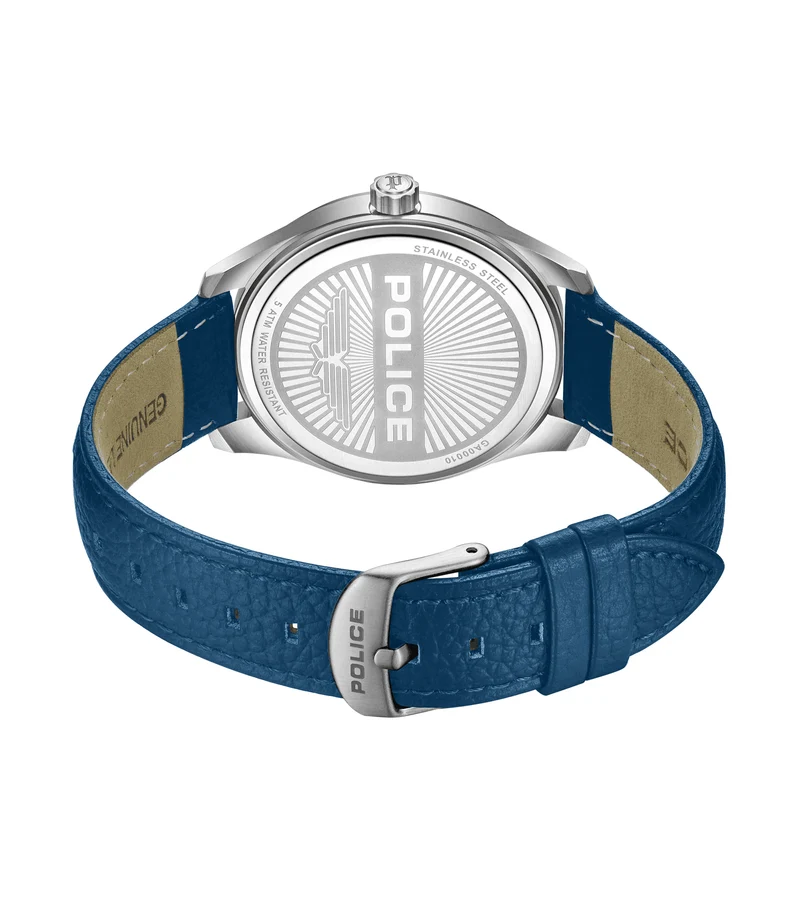 Police Doolin PEWGA0001001 Herren Armbanduhr Blau • Edelstahlgehäuse • Mineralglas