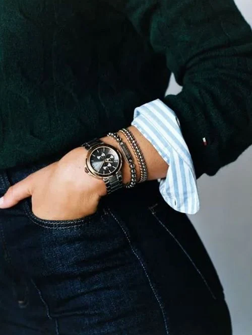 Tommy Hilfiger 1782767 Damen Armbanduhr • Texturiertes Zifferblatt • Quarzwerk