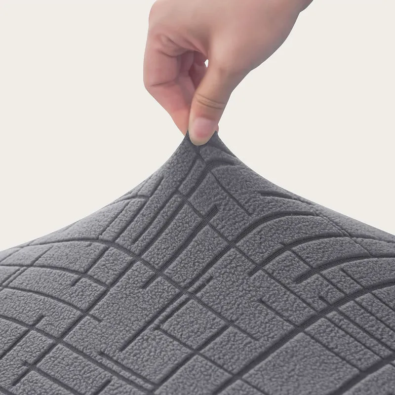 Elastische stoelhoes met zachte stretch voor eetkamerstoelen in moderne kleuren beige grijs afneembaar wasbaar | Sansoti