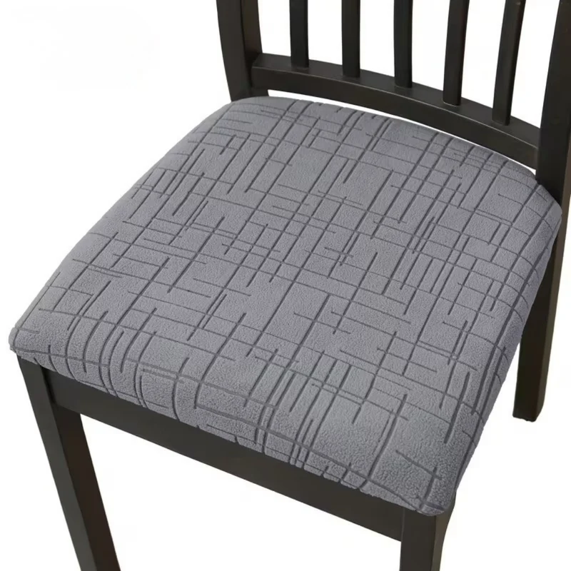 Elastische stoelhoes met zachte stretch voor eetkamerstoelen in moderne kleuren beige grijs afneembaar wasbaar | Sansoti