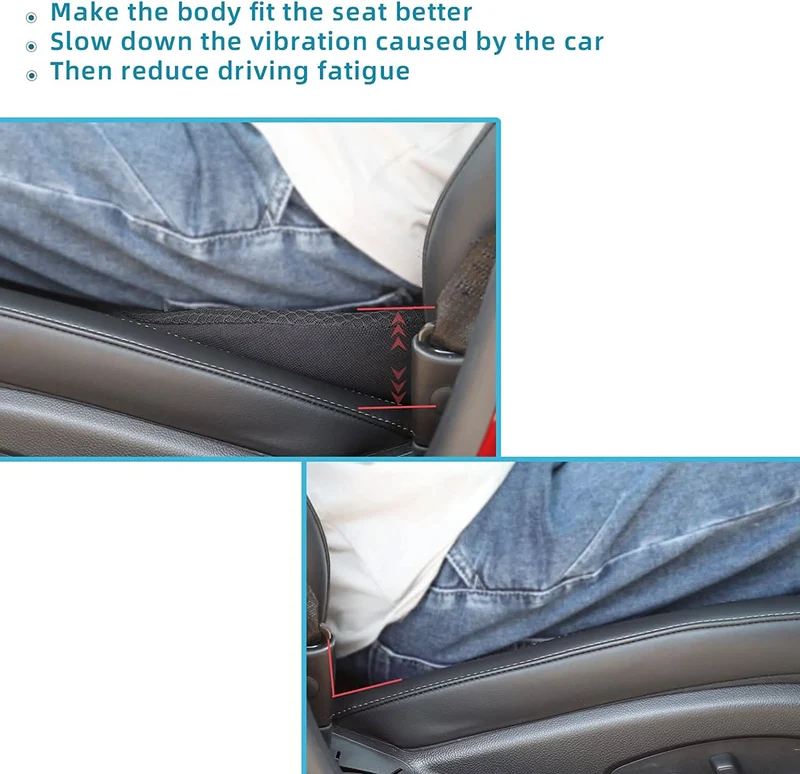Ademend Autostoelkussen met Drukverlichting voor Ergonomisch Comfort en Optimale Ondersteuning tijdens het Rijden | Sansoti