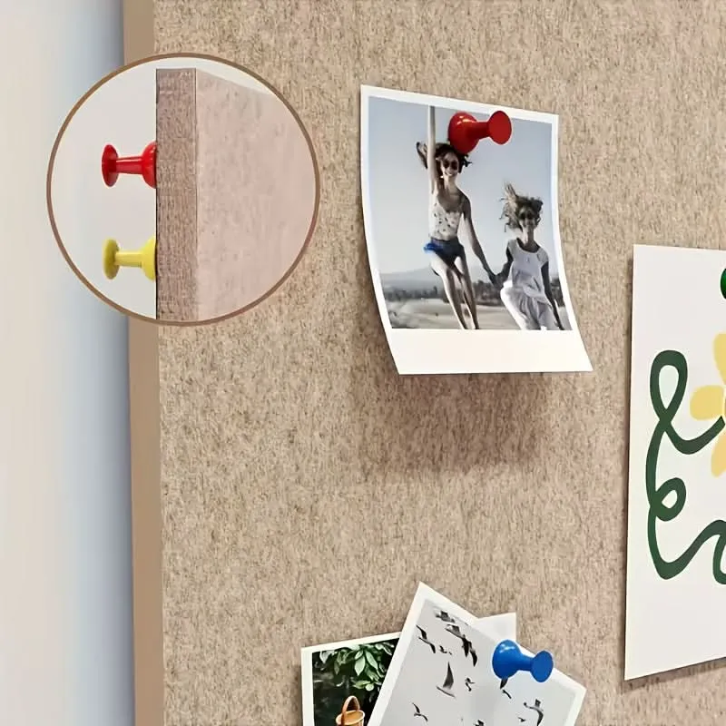 Vilten Prikbord Decoratief 60x120cm met Punaises voor Kantoor Thuiswerken Creatieve Ruimtes Muurbehang | Sansoti