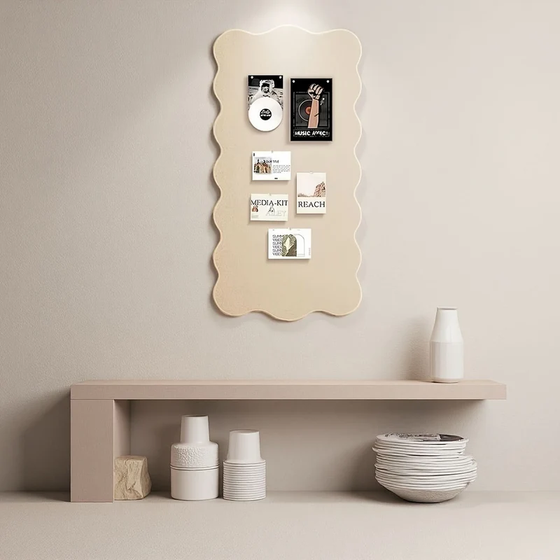 Vilten Prikbord Decoratief 60x120cm met Punaises voor Kantoor Thuiswerken Creatieve Ruimtes Muurbehang | Sansoti