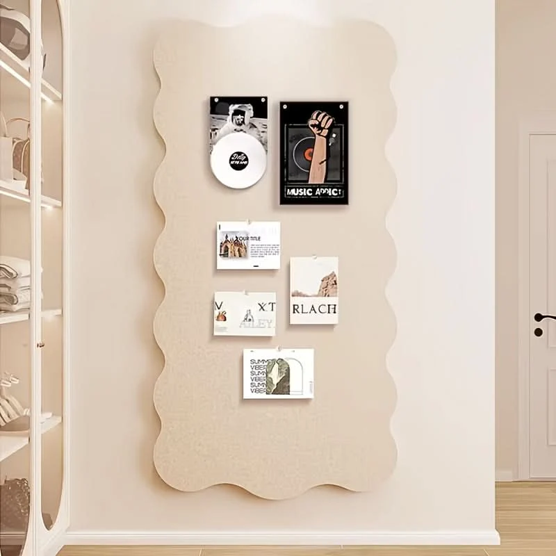 Vilten Prikbord Decoratief 60x120cm met Punaises voor Kantoor Thuiswerken Creatieve Ruimtes Muurbehang | Sansoti