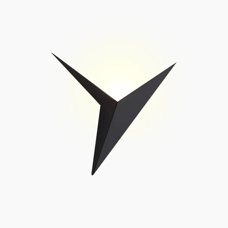 Driehoekige LED Wandlamp Geometrisch Metaal Modern Interieur Slaapkamer Woonkamer 25cm Minimalistisch | Sansoti