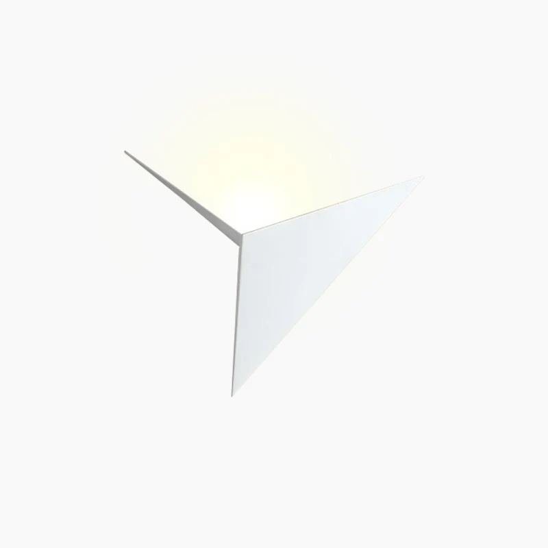 Driehoekige LED Wandlamp Geometrisch Metaal Modern Interieur Slaapkamer Woonkamer 25cm Minimalistisch | Sansoti