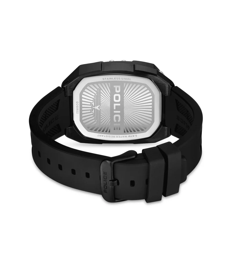Police Bullhead PEWGO0092204-SET Herrenuhr Schwarz • Quarz-Chronograph • Mineralglas