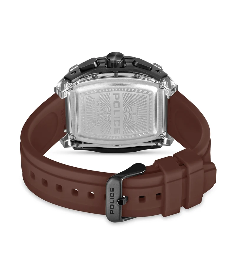 Police Clout Tank PEWGO00778X3 Herrenuhr Schwarz • Chronograph Set • 4 Wechselarmbänder
