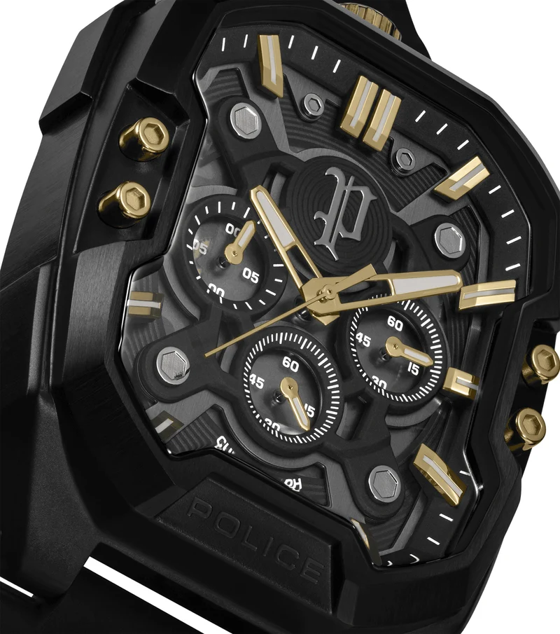Police Bullhead PEWGO0092204 Herrenuhr Schwarz • Mineralglas • Multifunktion