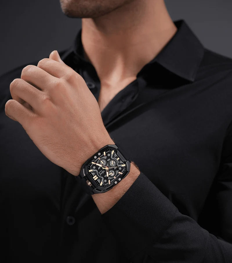Police Bullhead PEWGO0092204 Herrenuhr Schwarz • Mineralglas • Multifunktion