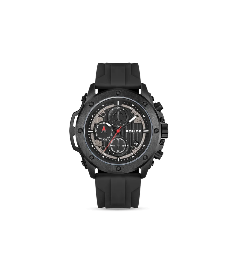 Police Clout Orb PEWGO00777X1 Herrenuhr Blau • Chronograph • Austauschbare Armbänder